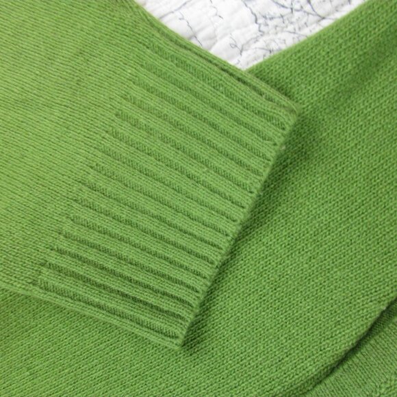 Beretta Classic Half Zip Green Wool Bld hunting Sweater Size XL Made iItaly - Picture 5 of 7